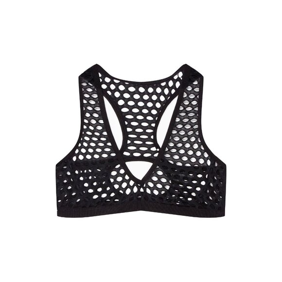 Agent Provocateur Riho Black Fishnet Bra AP2 Small NWT - Picture 1 of 15